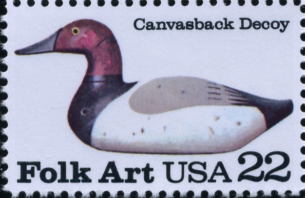 Scott 2140 22 Cent Stamp Folk Art Canvasback Decoy