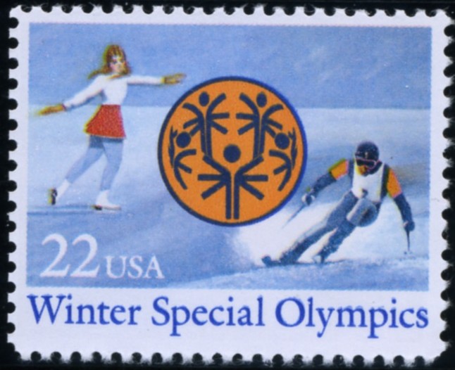 Scott 2142 22 Cent Stamp Winter Special Olympics