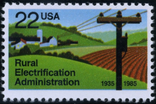 Scott 2144 22 Cent Stamp Rural Electrification Administration