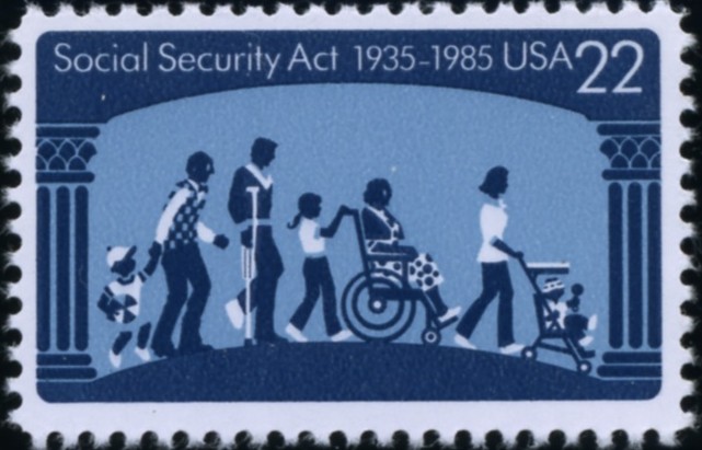 Scott 2153 22 Cent Stamp Social Security Act