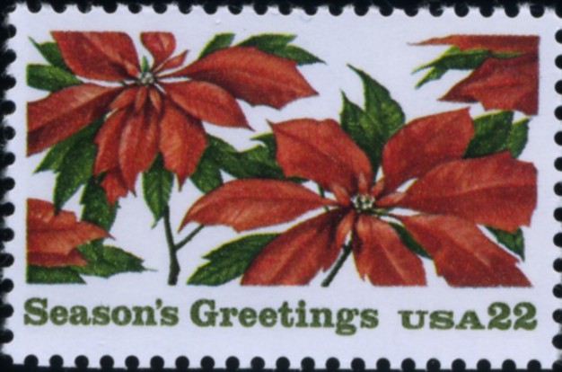 Scott 2166 22 Cent Christmas Stamp Seasons Greetings