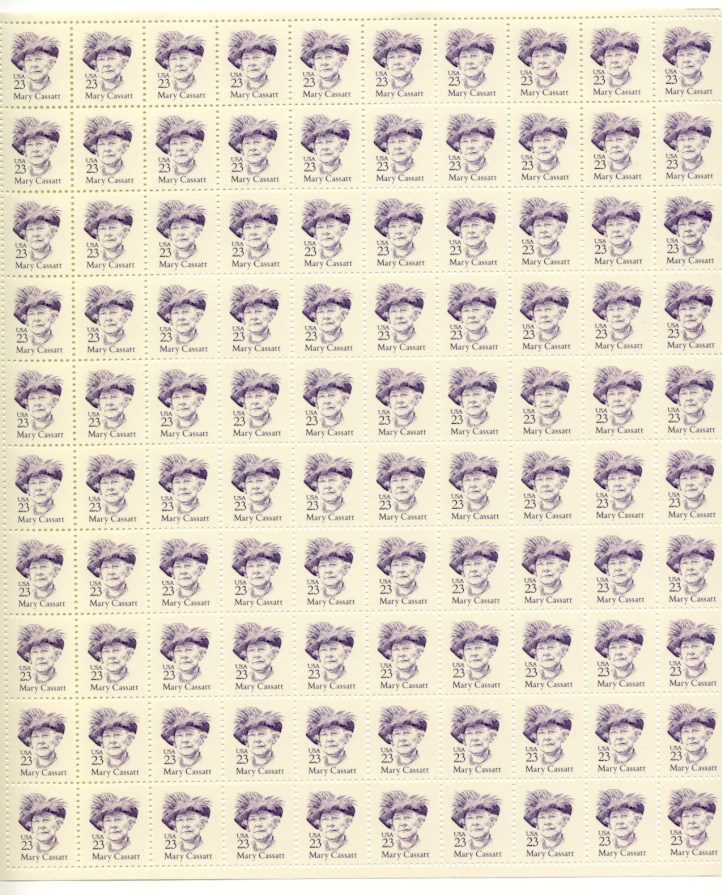Scott 2181 23 Cents Stamps Mary Cassatt Full Sheet