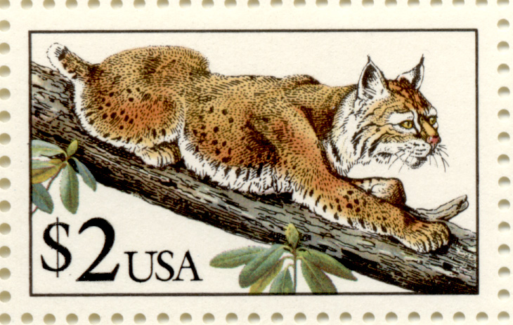 Scott 2482 Bobcat 2 Dollars Stamp