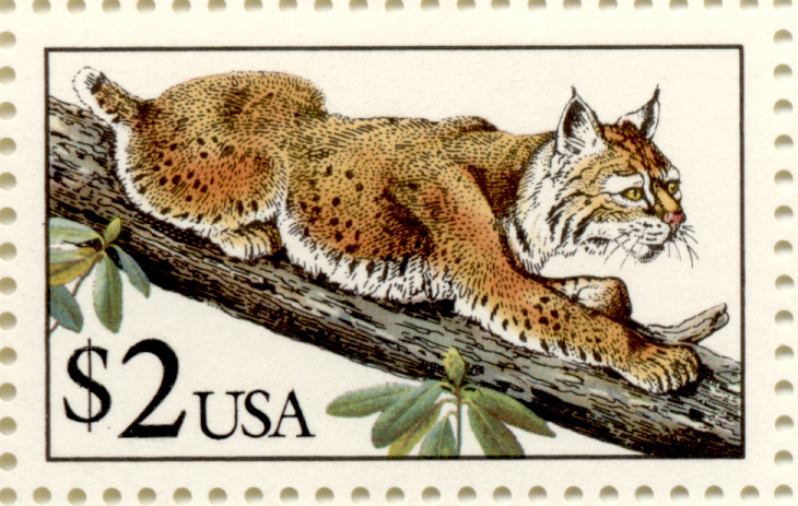 Bobcat 2 Dollars Stamp Scott 2482