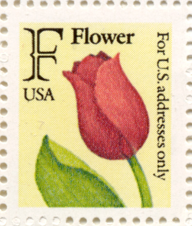 F and Flower 29 Cent Stamp Scott 2517