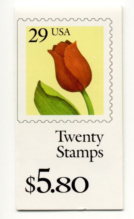 Tulip 29 Cent Stamps Booklet of 20 Scott 2527
