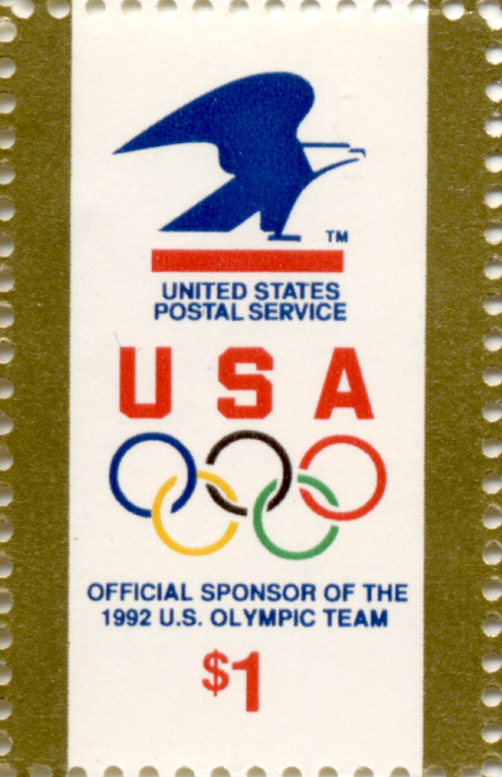 Olympic Rings 1 Dollar Stamp Scott 2539