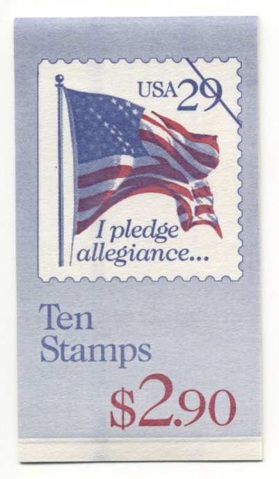 Flag Pledge 29 Cent Stamps Booklet of 10 Scott 2593