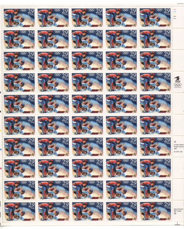 Scott 2619 Olympic Baseball 29 Cents Stamps Full Sheet