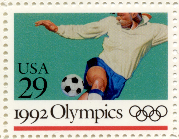 Scott 2637 1992 Summer Olympics Soccer 29 Cent Stamp