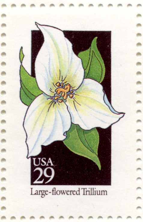 Scott 2652 Wildflowers Large Flowered Trillium 29 Cent Stamp