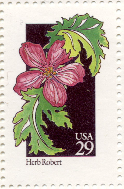 Scott 2657 Wildflowers Herb Robert 29 Cent Stamp