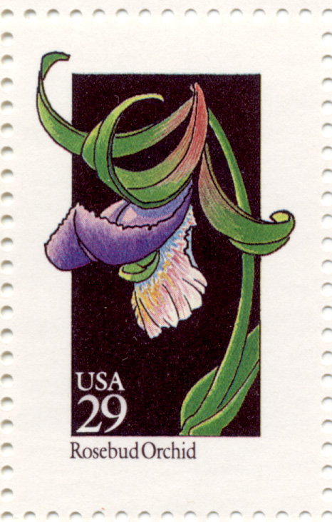 Scott 2670 Wildflowers Rosebud Orchid 29 Cent Stamp