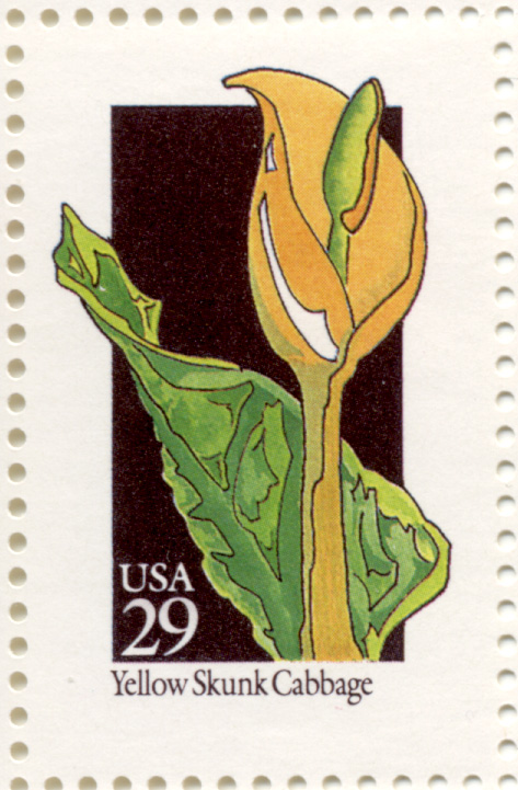 Scott 2693 Wildflowers Yellow Skunk Cabbage 29 Cent Stamp