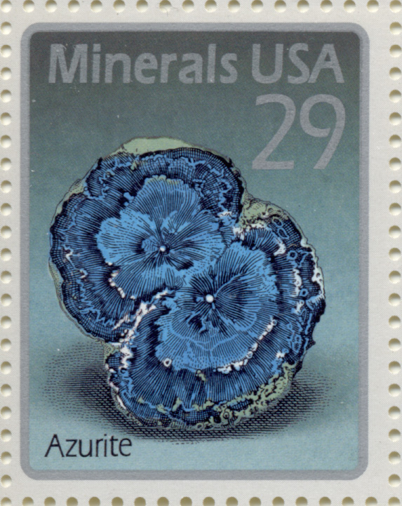 Scott 2700 Minerals Azurite 29 Cent Stamp