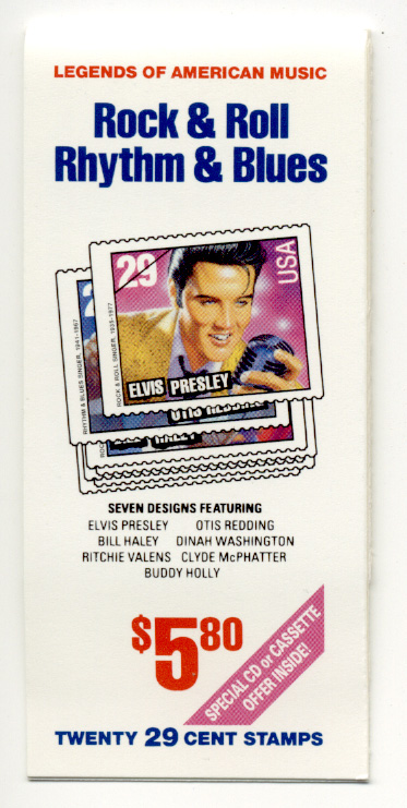 Scott 2731 through 2737 Rock Roll Rhythm Blues 29 Cent Stamps Booklet of 20