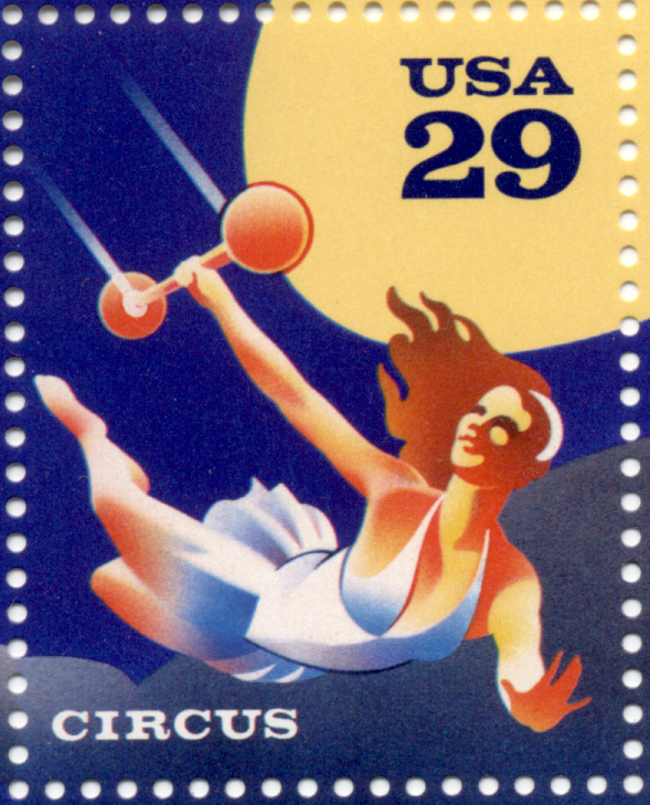 Scott 2752 Circus Trapeze Artist 29 Cent Stamp