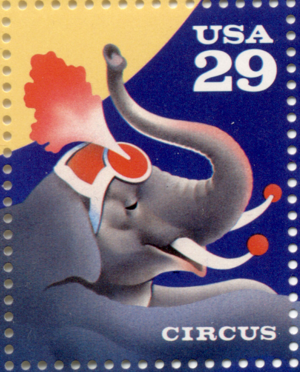 Scott 2753 Circus Elephant 29 Cent Stamp