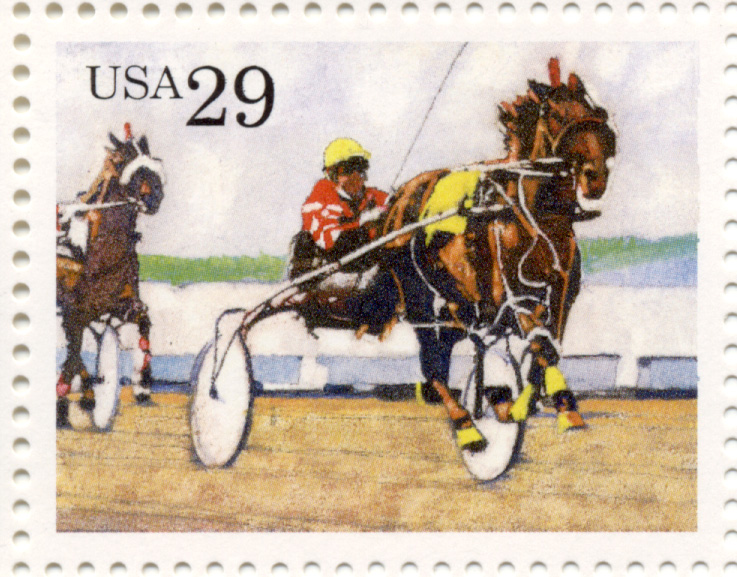 Scott 2758 Horse Sports Harness Racing 29 Cent Stamp