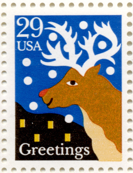 Scott 2792 Reindeer 29 Cent Christmas Stamp