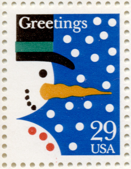 Scott 2793 Snowman 29 Cent Christmas Stamp
