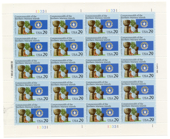 Scott 2804 Commonwealth of the Northern Mariana Islands 29 Cents Stamps Full Sheet
