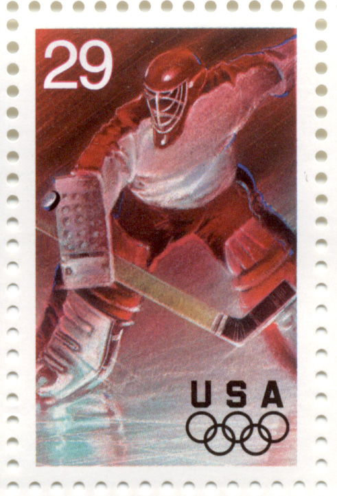 Scott 2811 1993 Winter Olympics Hockey 29 Cent Stamp