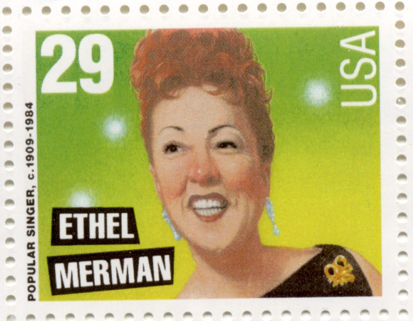 Scott 2853 Popular Singers Ethel Merman 29 Cent Stamp