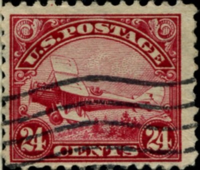 Scott C6 Carmine 24 Cent Airmail Stamp