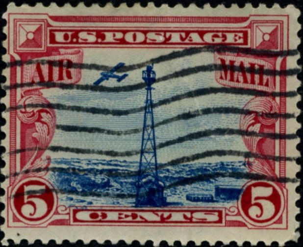 Scott C11 Beacon 5 Cent Airmail Stamp