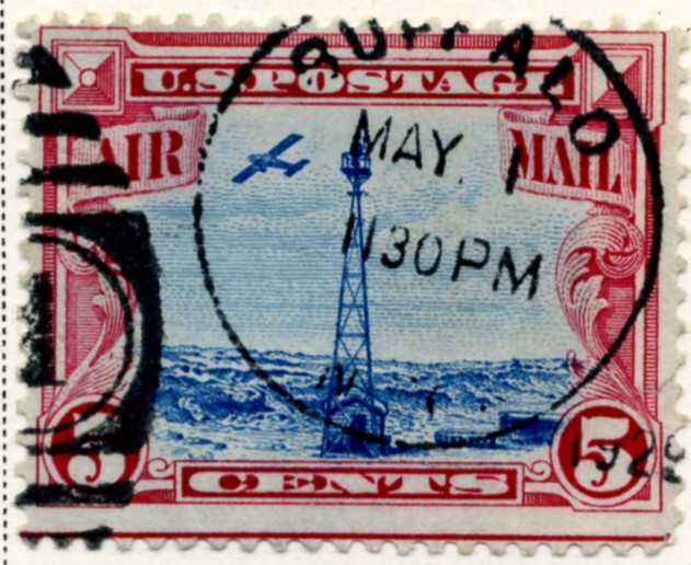 Scott C11 Beacon 5 Cent Airmail Stamp a