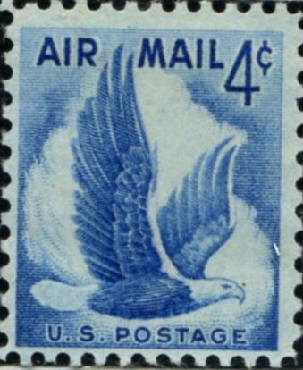 Scott C48 Eagle In Flight 4 Cent Airmail Stamp