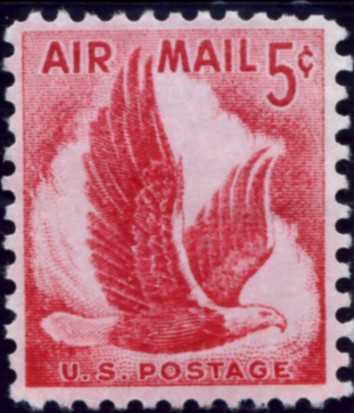 Scott C50 Eagle In Flight 5 Cent Airmail Stamp