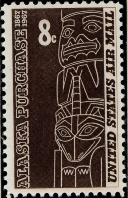 Scott C70 Alaska Purchase 8 Cent Airmail Stamp