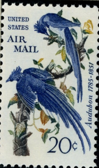 Scott C71 Columbia Jays 20 Cent Airmail Stamp