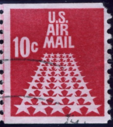 Scott C73 Runway of Stars 10 Cent Airmail Coil Stamp