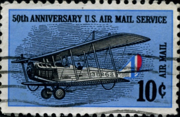 Scott C74 50th Anniversary of Air Mail 10 Cent Airmail Stamp