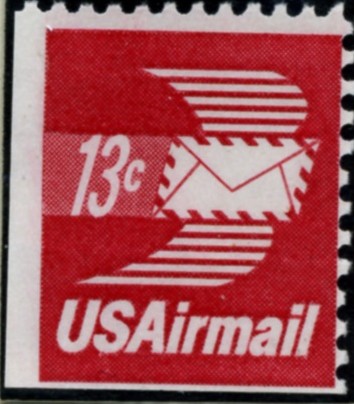 Scott C79 Winged Letter 13 Cent Airmail Stamp