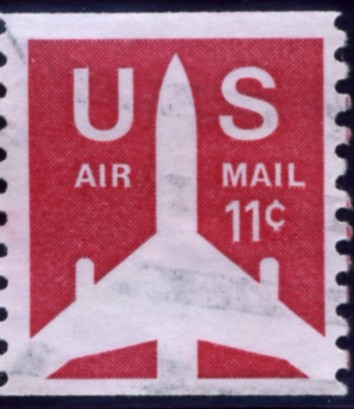 Scott C82 Jetliner 11 Cent Airmail Coil Stamp