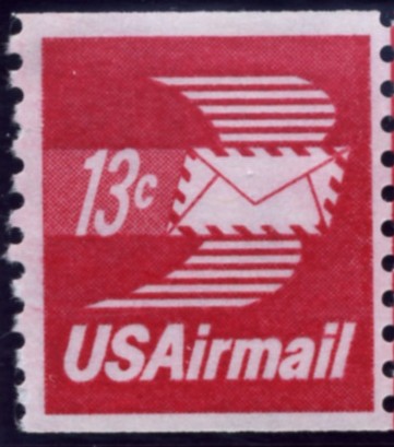 Scott C83 Winged Letter 13 Cent Airmail Coil Stamp