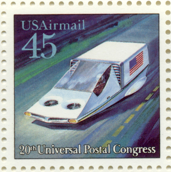 Scott C123 Space Travel Hovercraft 45 Cent Airmail Stamp