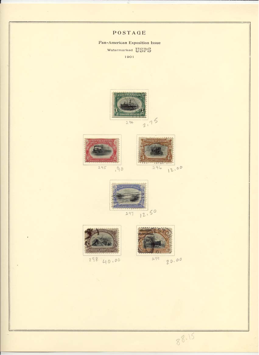 Postage Stamps Scott 294 295 296 297 298 299
