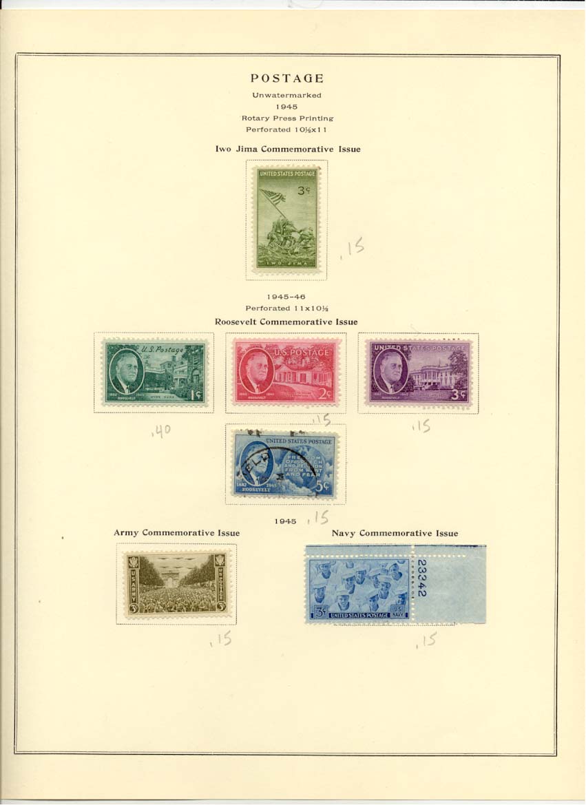 Postage Stamps Scott 929 930 931 932 933 934 935