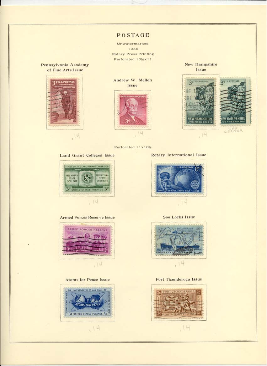 Postage Stamps Scott 1064 1072 1068 1065 1066 1067 1069 1070 1071