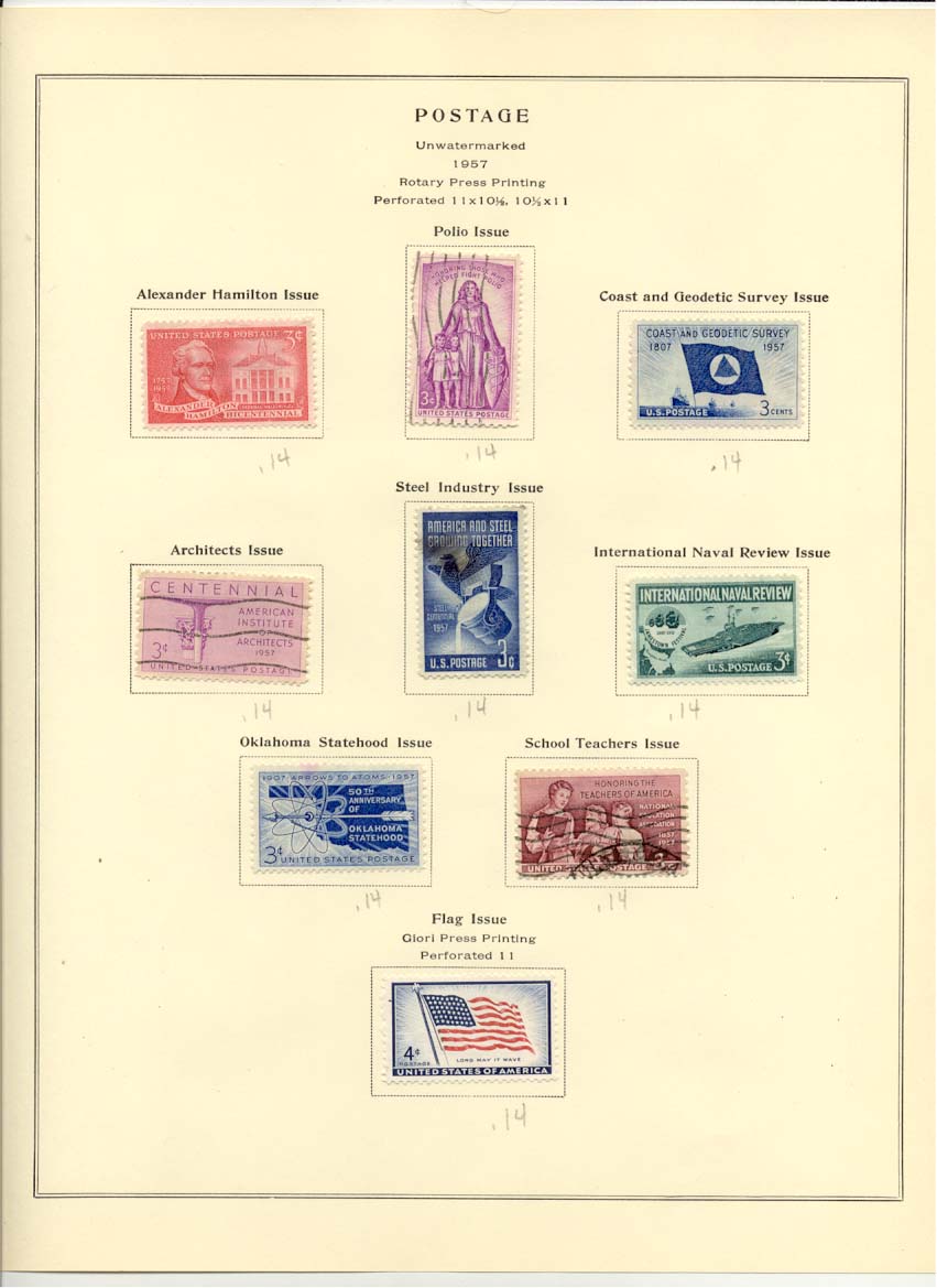 Postage Stamps Scott 1086 1087 1088 1089 1090 1091 1092 1093 1094