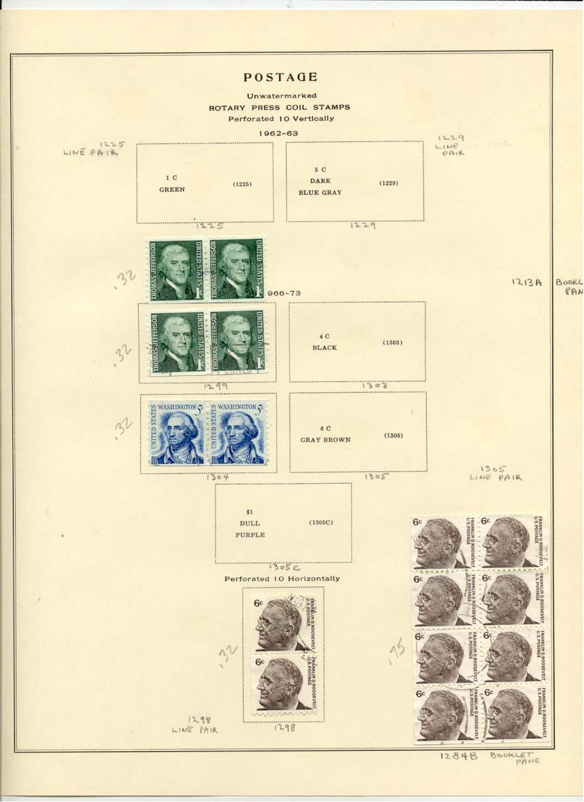 Postage Stamps Scott 1299 1304 1298 1284B