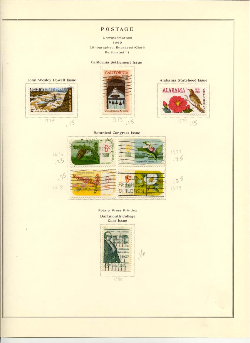Postage Stamps Scott 1374 1373 1375 1376 1377 1378 1379 1380