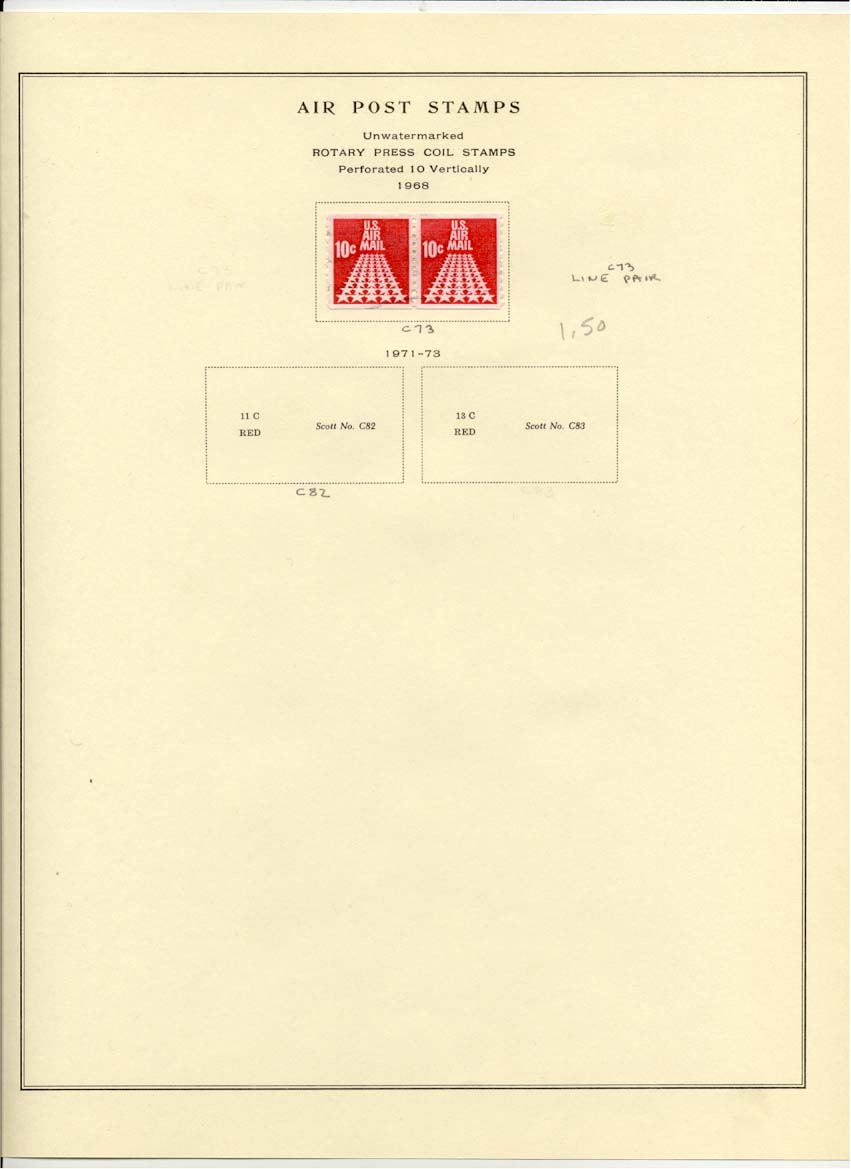 Air Post Air Mail Stamp Scott C73