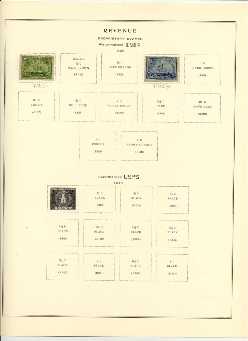 Documentary Revenue Stamps Catalog R246 and R248