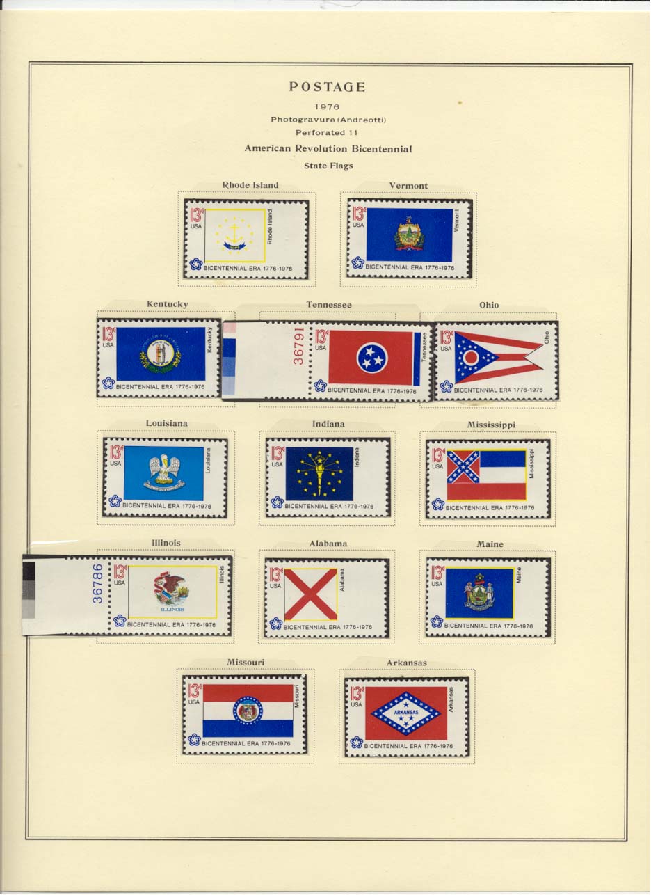 Postage Stamps Scott #1645, 1646, 1647, 1648, 1649, 1650, 1651, 1652, 1653, 1654, 1655, 1656, 1657